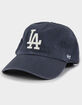 47 BRAND Los Angeles Dodgers '47 Clean Up Strapback Hat image number 1
