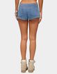 EDIKTED Odetta Studded Low Rise Denim Shorts image number 3