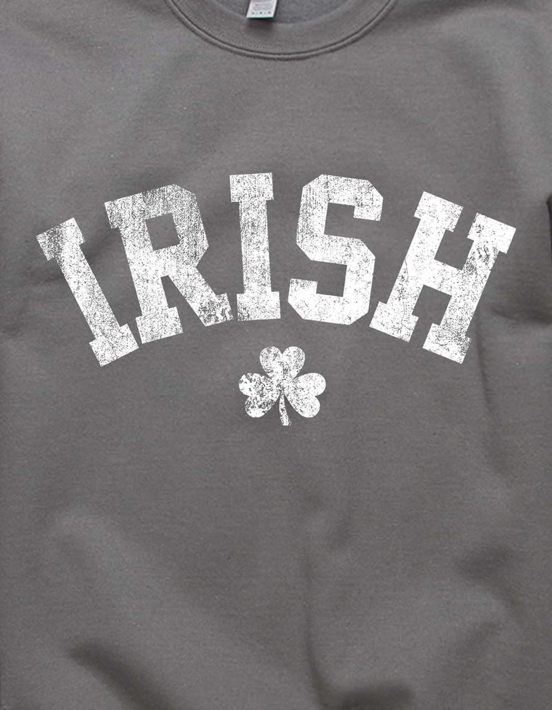 IRELAND Collegiate Irish Distressed Unisex Crewneck Sweatshirt image number 1
