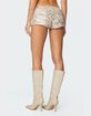 EDIKTED Wavy Baby Sequin Micro Shorts image number 4