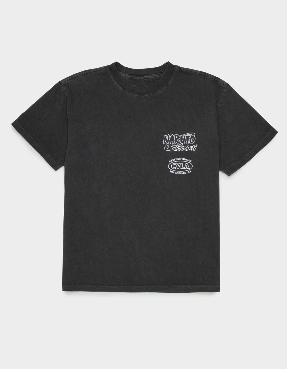 CVLA x Naruto Itachi Mens Boxy Tee - WASHED BLACK | Tillys