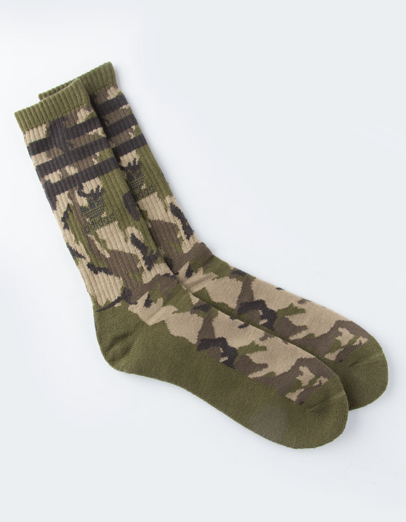 ADIDAS 3 Stripes Roller Camo Mens Crew Socks image number 0