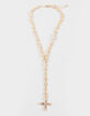 FULL TILT Lariat/Rhinestone Cross Necklace image number 1