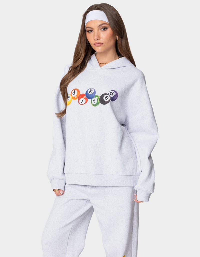 EDIKTED Billiard Oversized Hoodie image number 2