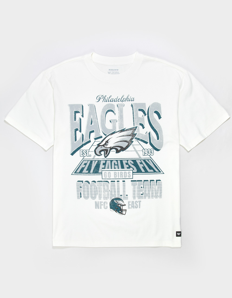 THE WILD COLLECTIVE Philadelphia Eagles End Zone Mens Boxy Tee image number 0
