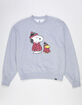 RSQ x Peanuts Puffers Mens Oversized Crewneck Sweatshirt image number 2