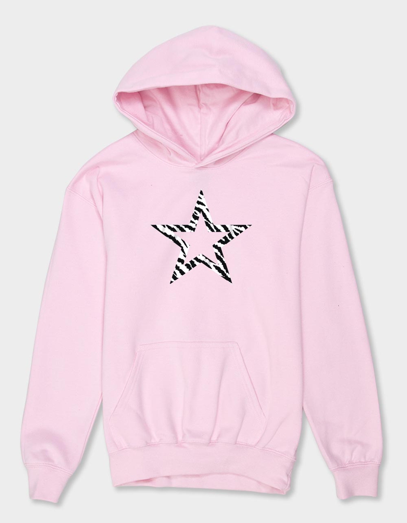 STAR Zebra Outline Unisex Kids Hoodie image number 0