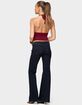 EDIKTED Missie Knitted Plunge Neck Halter Top image number 4