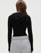 RSQ Womens Cable Knit Zip-Up Sweater image number 4