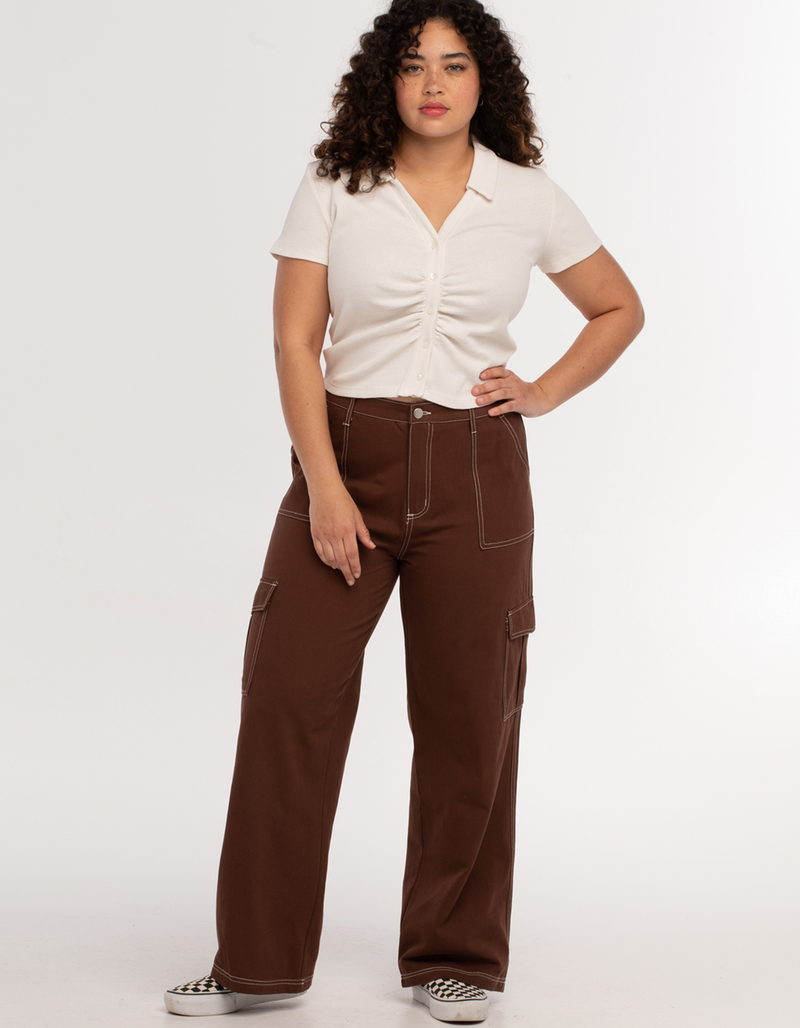 FULL TILT Contrast Stitch Womens Carpenter Pants image number 0