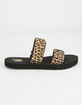 VANS Mini Leopard Cayucas Womens Velcro Slide Sandals image number 2