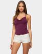 EDIKTED Turner Bead Cowl Neck Backless Top image number 1