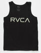 RVCA Big RVCA Boys Black Tank image number 1