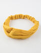 FULL TILT Ribbed Knit Mustard Headwrap image number 1