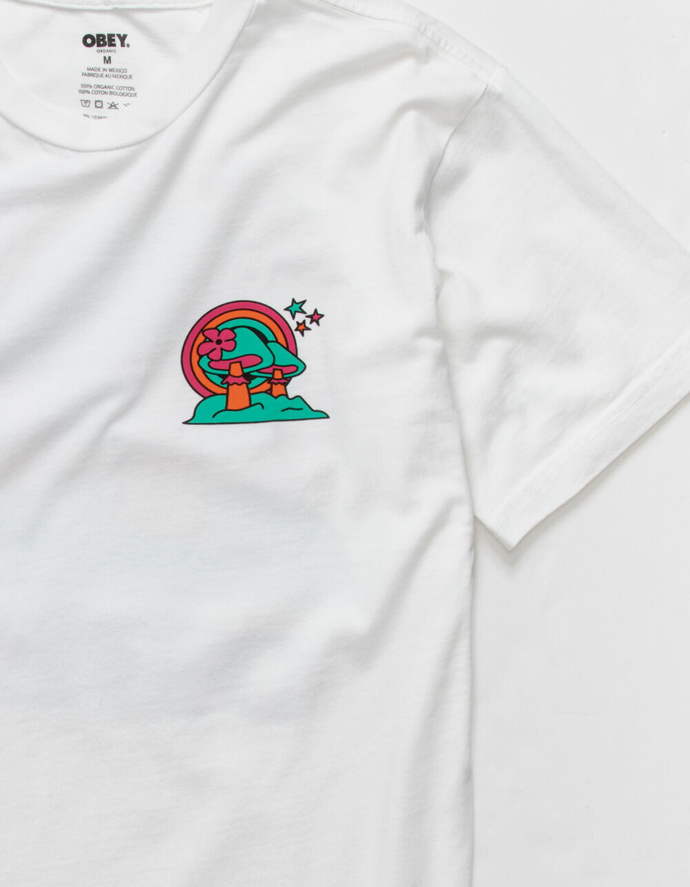 OBEY Happy Land Mens T-Shirt - WHITE 