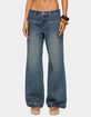 EDIKTED Wyn Studded Low Rise Baggy Jeans image number 1