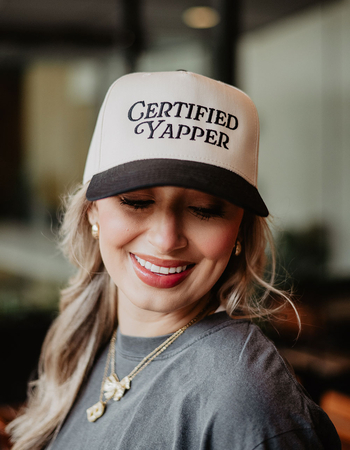 KATYDID Certified Yapper Two-Toned Vintage Hat Alternative Image