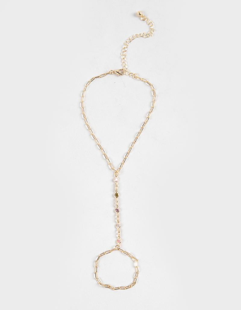 FULL TILT Rhinestone Hand Chain image number 1