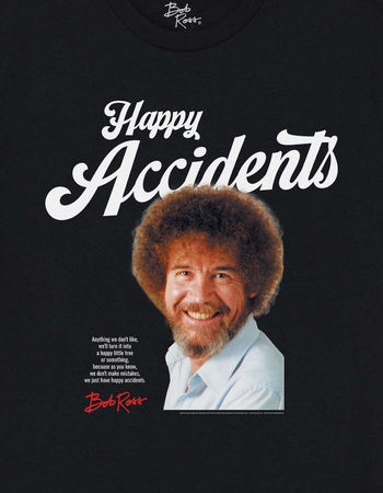 BOB ROSS Happy Accidents Unisex Tee Alternative Image