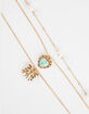 FULL TILT Layered Bow/Heart Charm Necklace image number 2