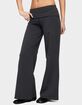 EDIKTED Petite Wide Leg Fold Over Pants image number 2