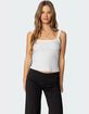 EDIKTED Teagan Ribbed Tank Top image number 1
