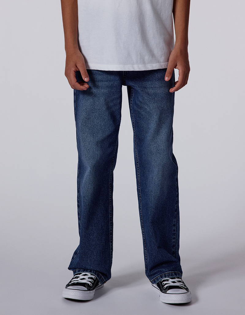 RSQ Boys Straight Dark Wash Jeans image number 1