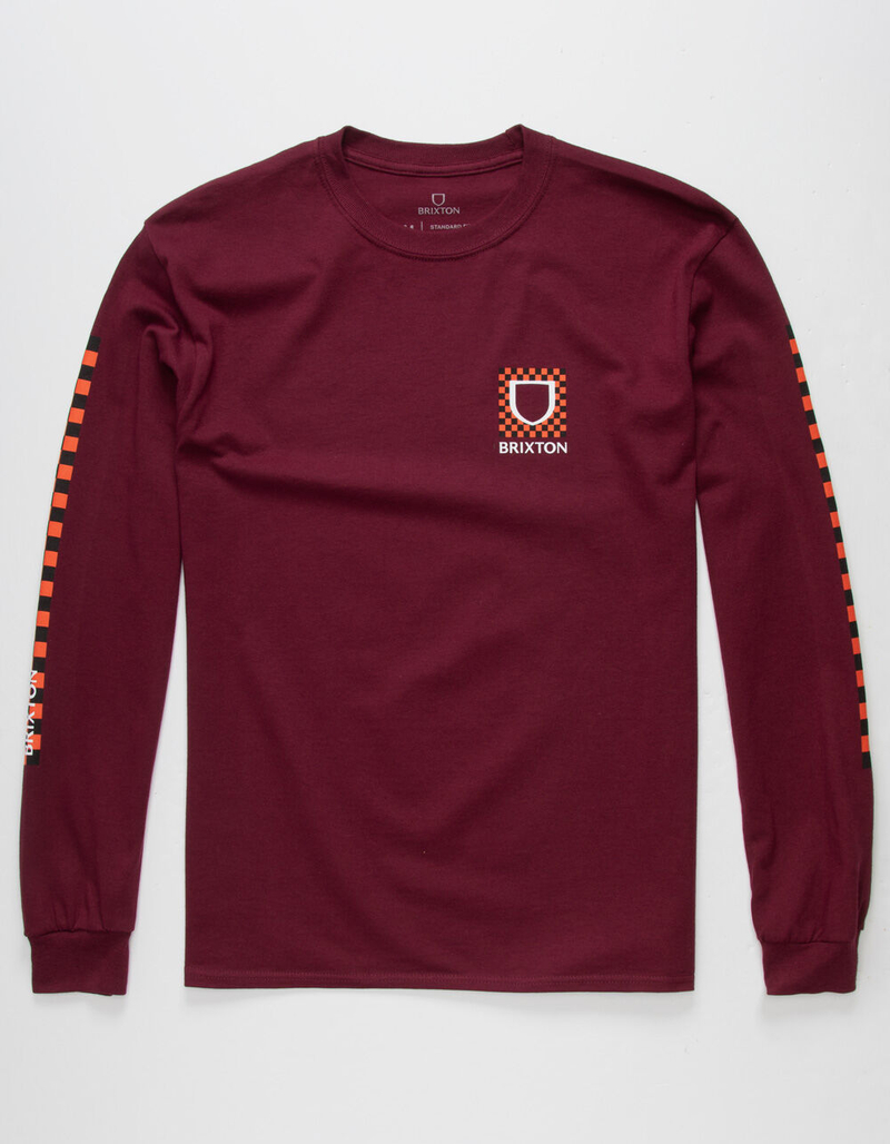 BRIXTON Beta Checkers Mens T-Shirt image number 3