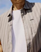 BRIXTON Charter Stripe Mens Button Up Shirt image number 3