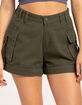 RSQ Womens Mid Length Cargo Shorts image number 2