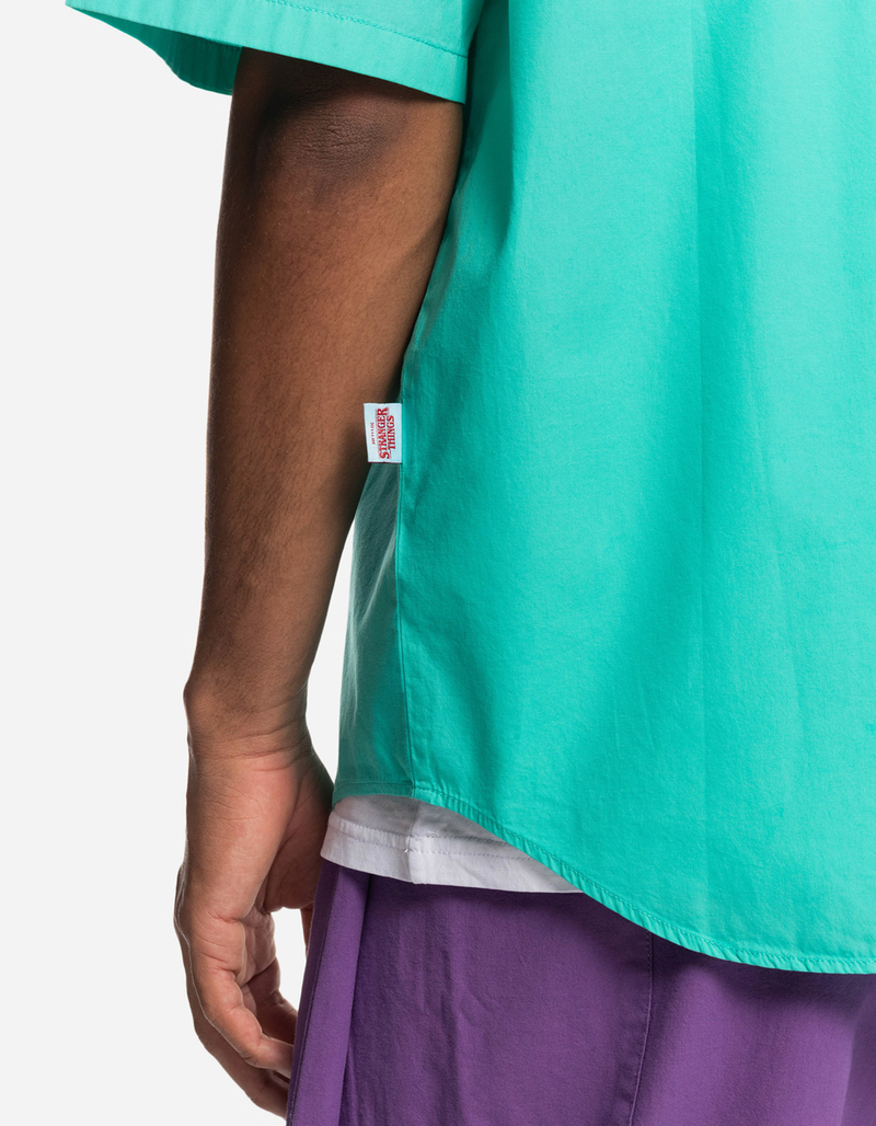 QUIKSILVER x Stranger Things The Mike Tourist Mens Button Up Shirt image number 6