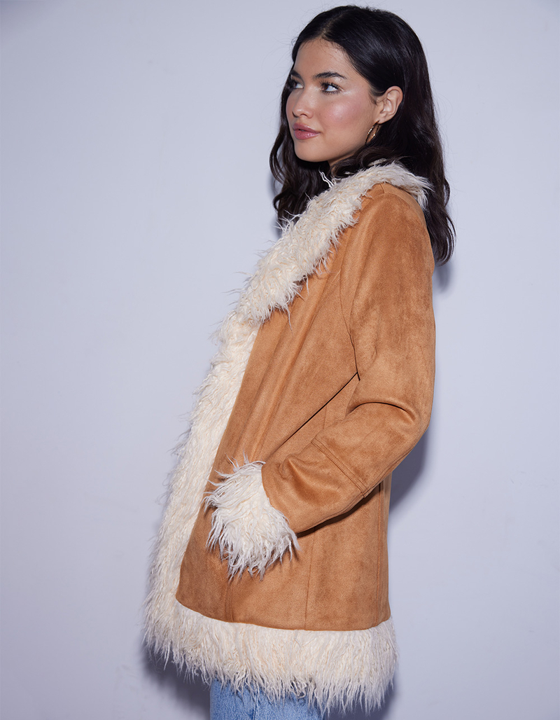 WEST OF MELROSE Fur Trimmed Womens Jacket image number 2