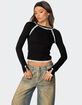 EDIKTED Edith Lacey Ribbed Top image number 1