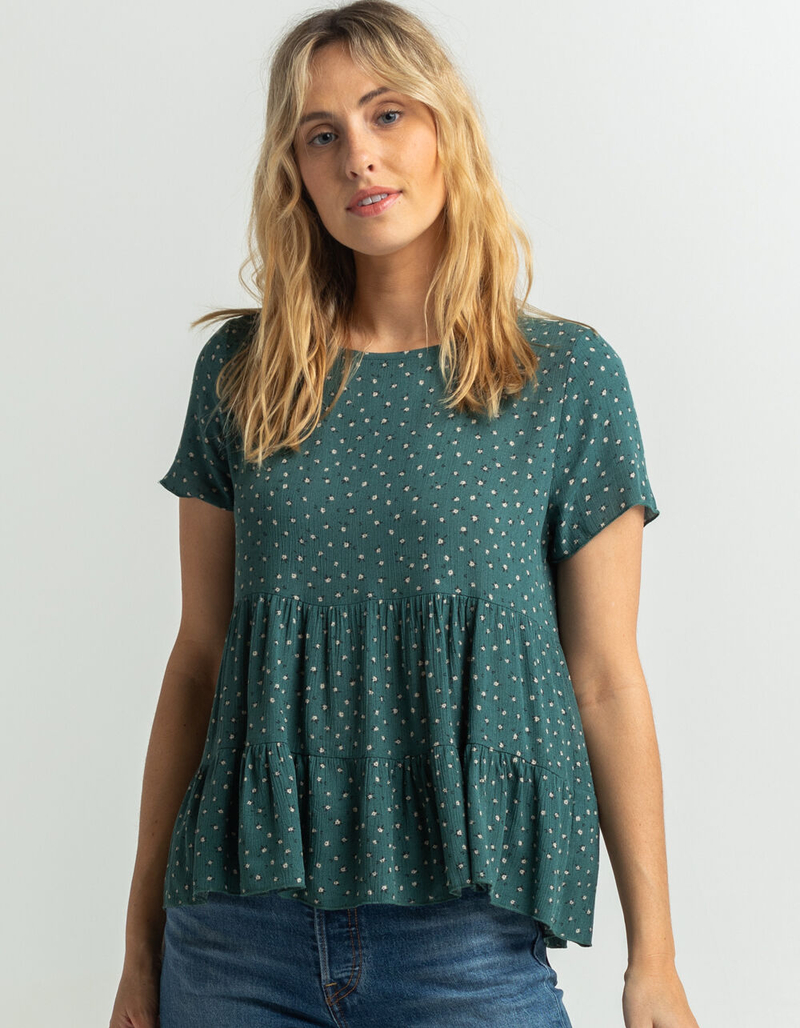 MOLLY & MOLLY Womens Ditsy Babydoll Top image number 0