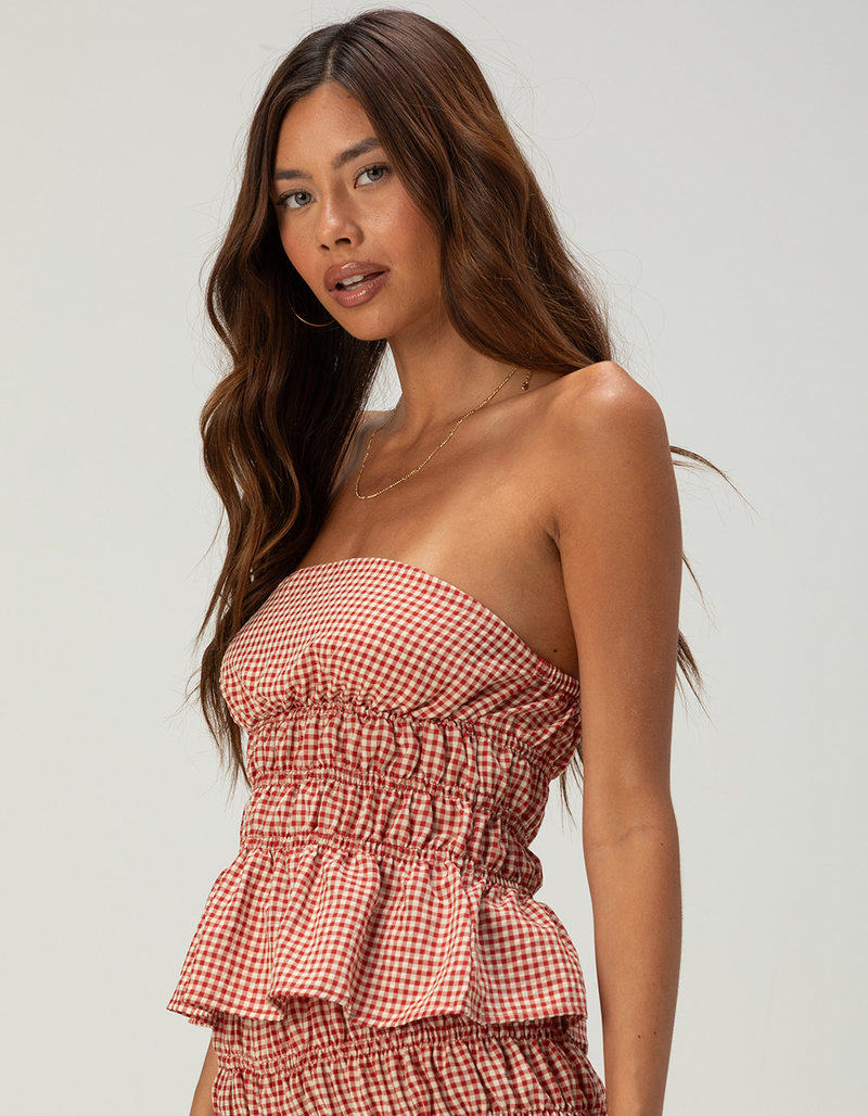 RHYTHM Carrie Womens Smocked Tube Top image number 2