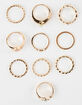 FULL TILT 10 Pack Dainty Stone Ring Set image number 3