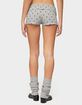 EDIKTED Chelsie Polka Dot Foldover Shorts image number 3