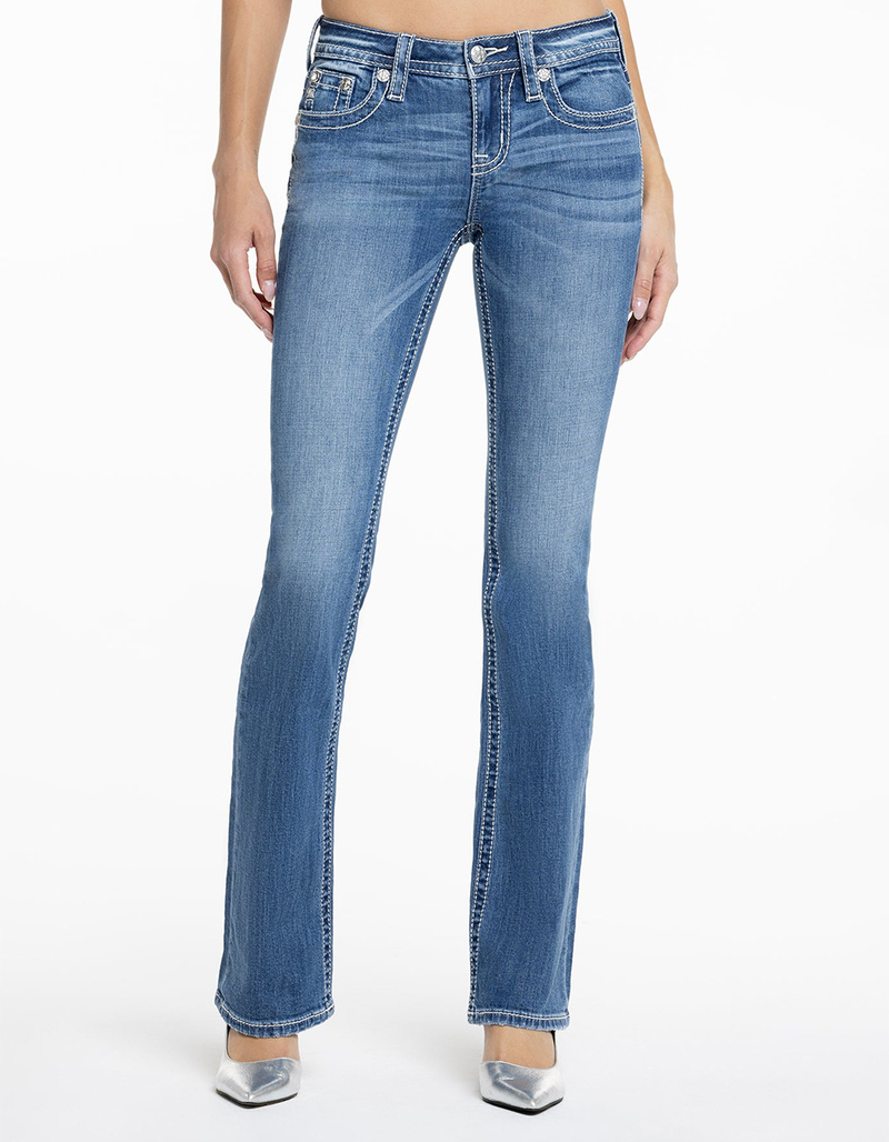 MISS ME Angellica Womens Bootcut Jeans image number 4