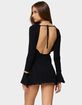 EDIKTED Isabel Backless Ribbed Knit Mini Dress image number 3