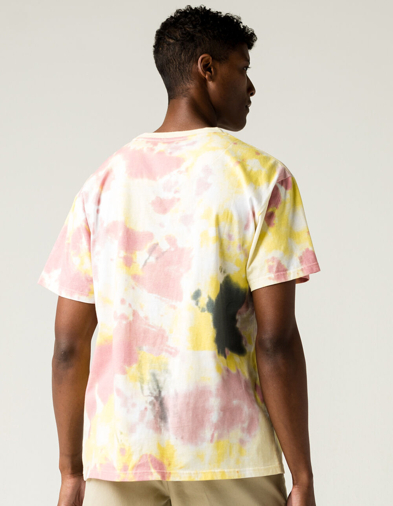 RSQ Oversized Tie Dye Mens Rose T-Shirt image number 3