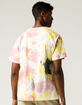 RSQ Oversized Tie Dye Mens Rose T-Shirt image number 4