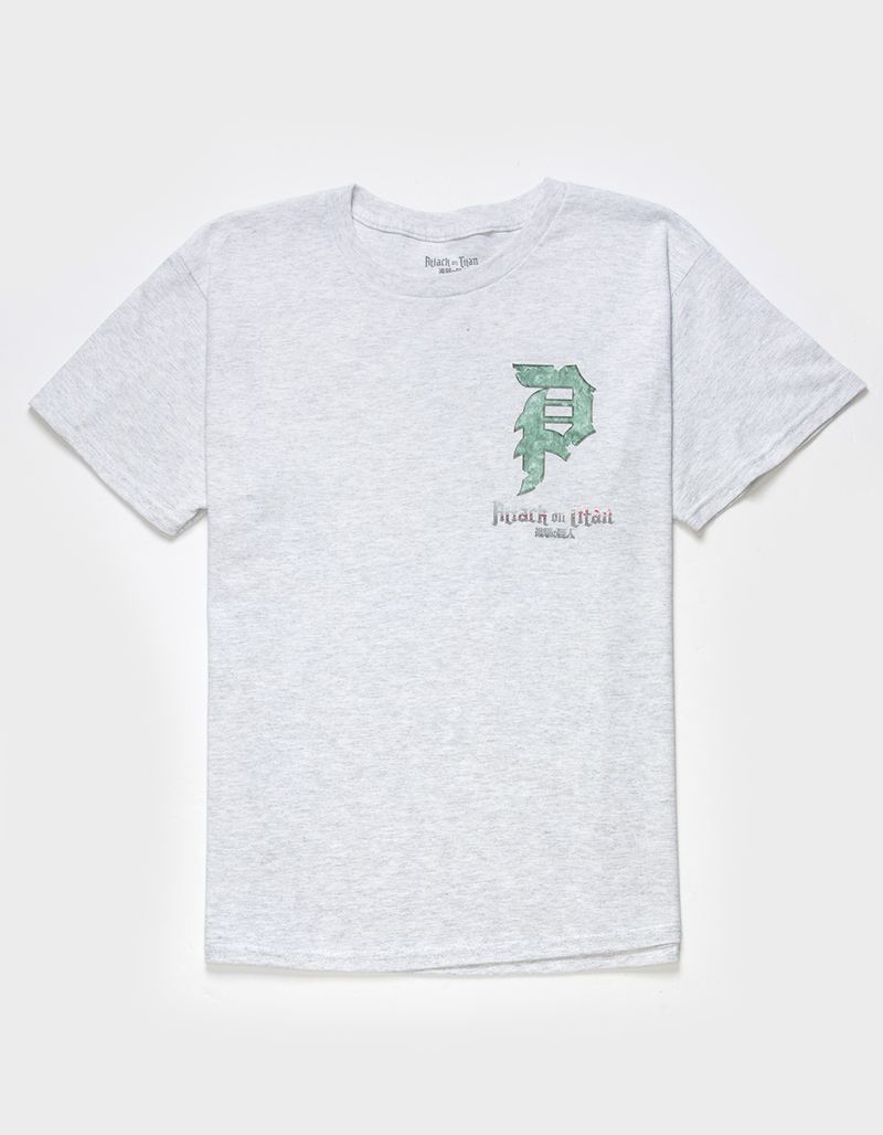 PRIMITIVE x Attack On Titan Reiner Dirty P Boys Tee image number 1