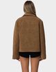 EDIKTED Annabelle Oversized Faux Suede Jacket image number 5