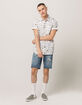 RSQ London Skinny Mens Ripped Denim Shorts image number 2