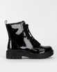 SODA Lug Sole Side Zip Womens Combat Boots image number 2