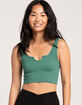 FULL TILT Seamless Notch Neck Womens Tank Top image number 1