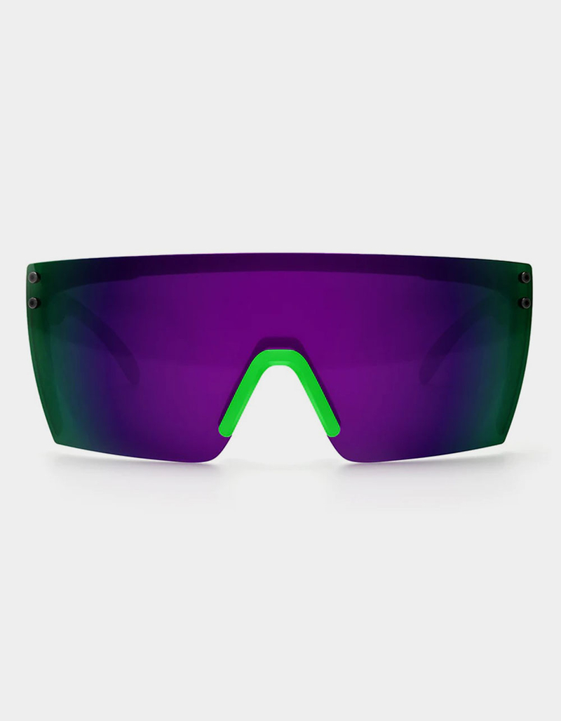 HEAT WAVE VISUAL Lazer Face Sunglasses NEON GREEN Tillys