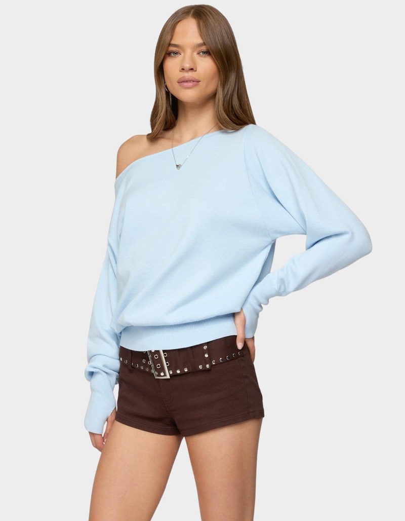 EDIKTED Off Shoulder Oversized Sweater image number 1