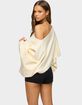 EDIKTED Sharla Off Shoulder Poncho Sweater image number 3