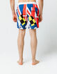 UNCLE RALPH Nautical Flag Mens Volley Shorts image number 5
